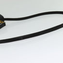 BALLY Hand Bag Leather 2way Black Gold Auth BA2262-9