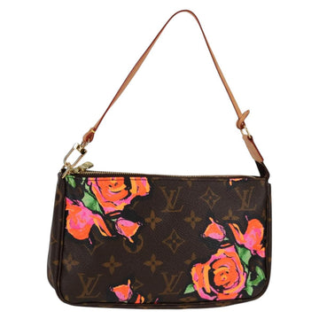 LOUIS VUITTON Monogram Rose Pochette Accessoires Pouch M48615 LV Auth BA2264SAV