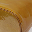 LOUIS VUITTON Monogram Vernis Houston Hand Bag Beige M91004 LV Auth BA2272-14