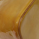 LOUIS VUITTON Monogram Vernis Houston Hand Bag Beige M91004 LV Auth BA2272-15