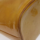 LOUIS VUITTON Monogram Vernis Houston Hand Bag Beige M91004 LV Auth BA2272-9