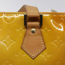 LOUIS VUITTON Monogram Vernis Houston Hand Bag Beige M91004 LV Auth BA2272-17