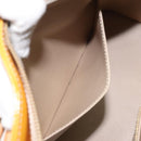 LOUIS VUITTON Monogram Vernis Houston Hand Bag Beige M91004 LV Auth BA2272-23