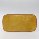 LOUIS VUITTON Monogram Vernis Houston Hand Bag Beige M91004 LV Auth BA2272-5