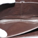 CELINE C Sulky Shoulder Bag Canvas Brown Gold Auth BA2276-11