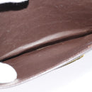 CELINE C Sulky Shoulder Bag Canvas Brown Gold Auth BA2276-21