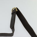 CELINE C Sulky Shoulder Bag Canvas Brown Gold Auth BA2276-8