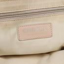 CHANEL New Travel Line Tote Bag Nylon Beige CC Auth BA2277-17