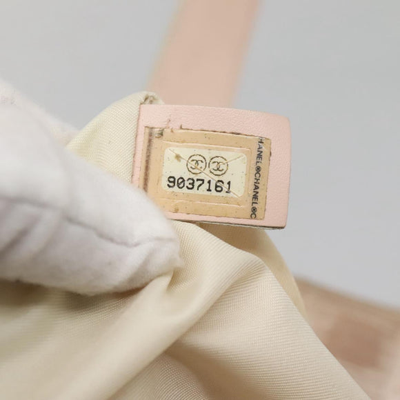 CHANEL New Travel Line Tote Bag Nylon Beige CC Auth BA2277