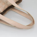 CHANEL New Travel Line Tote Bag Nylon Beige CC Auth BA2277-7