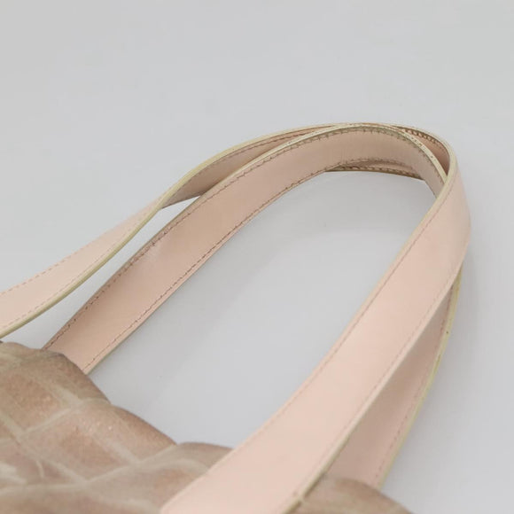 CHANEL New Travel Line Tote Bag Nylon Beige CC Auth BA2277