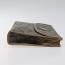 SAINT LAURENT Clutch Bag PVC Leather Beige Auth BA2278-3