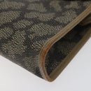 SAINT LAURENT Clutch Bag PVC Leather Beige Auth BA2278-8