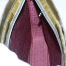 CARTIER Happy Birthday Shoulder Bag Enamel Khaki Silver Auth BA2280-18