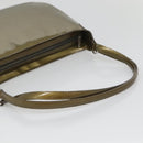 CARTIER Happy Birthday Shoulder Bag Enamel Khaki Silver Auth BA2280-7