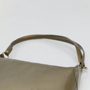 CARTIER Happy Birthday Shoulder Bag Enamel Khaki Silver Auth BA2280-8