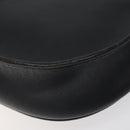 Christian Dior Honeycomb Canvas Shoulder Bag PVC Leather Black Gold Auth BA2285-15