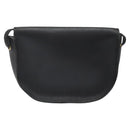 Christian Dior Honeycomb Canvas Shoulder Bag PVC Leather Black Gold Auth BA2285-2