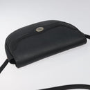 Christian Dior Honeycomb Canvas Shoulder Bag PVC Leather Black Gold Auth BA2285-6