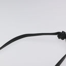 Christian Dior Honeycomb Canvas Shoulder Bag PVC Leather Black Gold Auth BA2285-8