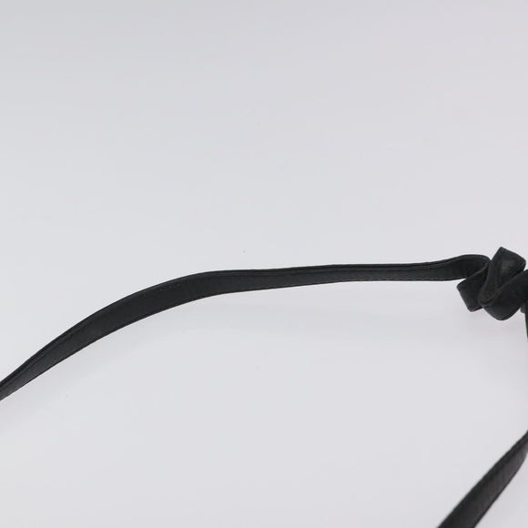 Christian Dior Honeycomb Canvas Shoulder Bag PVC Leather Black Gold Auth BA2285