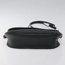 Christian Dior Honeycomb Canvas Shoulder Bag PVC Leather Black Gold Auth BA2285-5