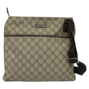 GUCCI GG Supreme Shoulder Bag PVC Beige Gold 141626 Auth BA2287-13