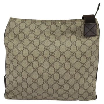 GUCCI GG Supreme Shoulder Bag PVC Beige Gold 141626 Auth BA2287 - 0