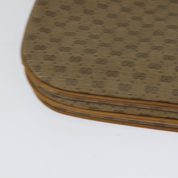 GUCCI Micro GG Supreme Shoulder Bag PVC Beige Gold 001 406 1780 Auth BA2288