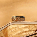 GUCCI Micro GG Supreme Shoulder Bag PVC Beige Gold 001 406 1780 Auth BA2288-20