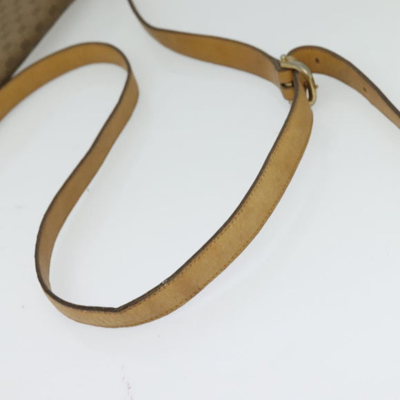 GUCCI Micro GG Supreme Shoulder Bag PVC Beige Gold 001 406 1780 Auth BA2288