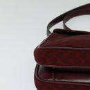 GUCCI Micro GG Canvas Shoulder Bag Red Gold Auth BA2289-9