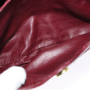 GUCCI Micro GG Canvas Shoulder Bag Red Gold Auth BA2289-21