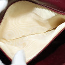 GUCCI Micro GG Canvas Shoulder Bag Red Gold Auth BA2289-12