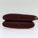 GUCCI Micro GG Canvas Shoulder Bag Red Gold Auth BA2289-5