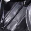 BALLY Hand Bag Leather Black Gold Auth BA2294-11