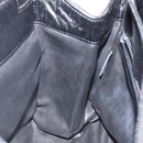 BALLY Hand Bag Leather Black Gold Auth BA2294-20