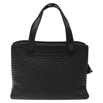 BALLY Hand Bag Leather Black Gold Auth BA2294 - 0