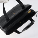 BALLY Hand Bag Leather Black Gold Auth BA2294-6