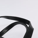 BALLY Hand Bag Leather Black Gold Auth BA2294-8