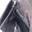 BALLY Hand Bag Leather Black Gold Auth BA2296-22