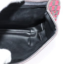 BALLY Shoulder Bag Leather Red Gold Auth BA2299-19