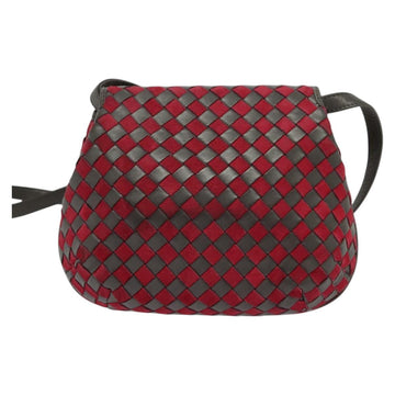 BALLY Shoulder Bag Leather Red Gold Auth BA2299 - 0