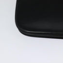 BALLY Shoulder Bag Leather Black Gold Auth BA2300-15