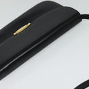 BALLY Shoulder Bag Leather Black Gold Auth BA2300-6