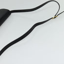 BALLY Shoulder Bag Leather Black Gold Auth BA2300-7