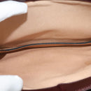 BALLY Shoulder Bag Leather Bordeaux Gold Auth BA2313-19