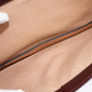 BALLY Shoulder Bag Leather Bordeaux Gold Auth BA2313-22