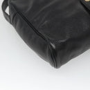 Christian Dior Shoulder Bag Leather Black Gold Auth BA2316-16