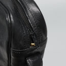 Christian Dior Shoulder Bag Leather Black Gold Auth BA2316-10